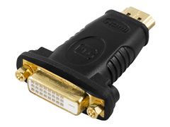 Deltaco Video adapter - HDMI / DVI - HDMI (hann) til DVI-D (hunn)