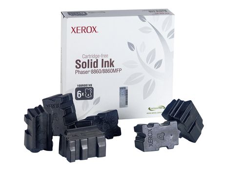 XEROX Phaser 8860MFP - 6-pack - svart - original - faste blekktyper (108R00749)