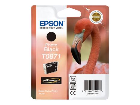 Epson T0871 - fotosort - original - blekkpatron (C13T08714010)
