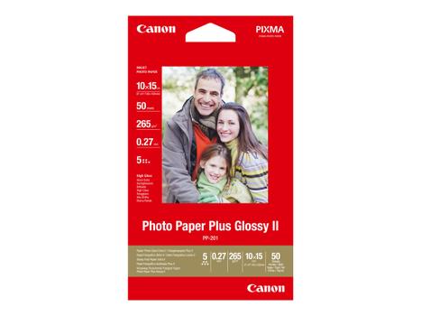 Canon Photo Paper Plus Glossy II PP-201 - fotopapir - blank - 50 ark - 100 x 150 mm - 260 g/m²