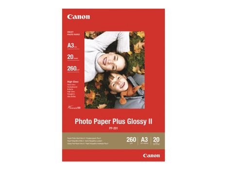 Canon Photo Paper Plus Glossy II PP-201 - fotopapir - blank - 20 ark - A3 (2311B020)