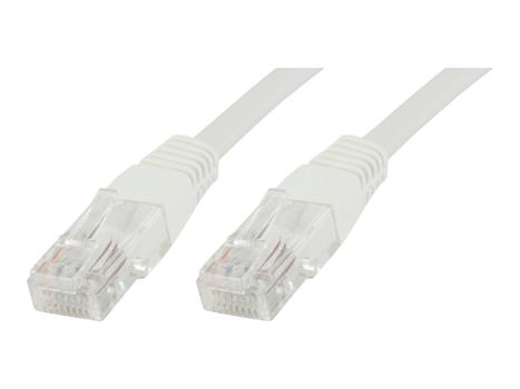 MicroConnect Nettverkskabel - RJ-45 (hann) til RJ-45 (hann) - 5 m - UTP - CAT 5e - hvit (UTP505W)