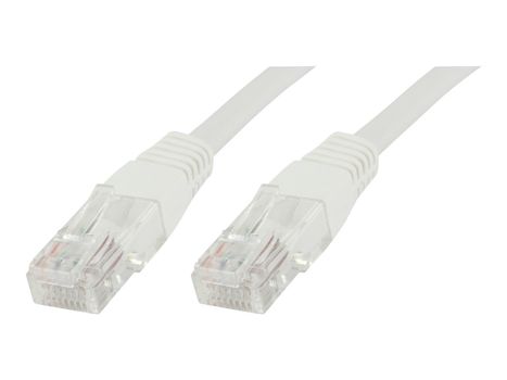 MicroConnect Nettverkskabel - RJ-45 (hann) til RJ-45 (hann) - 0.5 m - UTP - CAT 6 - halogenfri - hvit (UTP6005W)