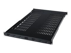 StarTech 1U Adjustable Vented Server Rack Mount Shelf - 175lbs - 19.5 to 38in Deep Universal Tray for 19" AV/ Network Equipment Rack (ADJSHELF) rack-hylle - 1U