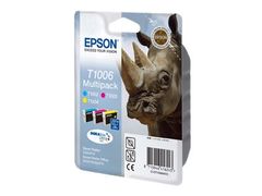 Epson T1006 Multipack - 3-pack - 33.3 ml - gul, cyan, magenta - original - blister - blekkpatron - for Stylus SX510, SX515, SX600, SX610; Stylus Office B1100, B40, BX310, BX600, BX610