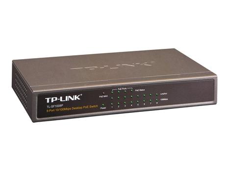 TP-Link TL-SF1008P - switch - 8 porter (TL-SF1008P)