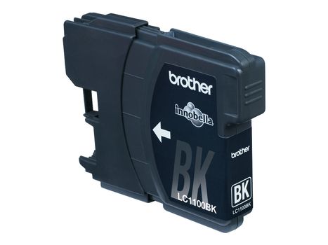 Brother LC1100BK - 2-pack - svart - original - blekkpatron (LC1100BKBP2DR)