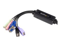 StarTech 2 Port USB VGA Cable KVM Switch with Audio - KVM / lydsvitsj - 2 porter