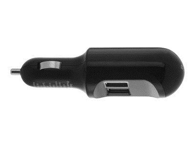 Belkin Dual Auto Charger - Bilstrømadapter - 2 utgangskontakter (USB) - for Apple iPhone/iPod