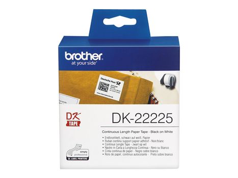 Brother DK-22225 - sammenhengende etiketter - 1 rull(er) - Rull (3,8 cm x 30,5 m) (DK22225)
