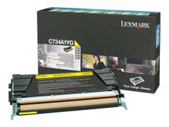 LEXMARK gul - original - tonerpatron - LCCP, LRP