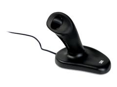 3M Ergonomic Mouse EM500GPS Small - Mus - høyrehendt - optisk - kablet - svart