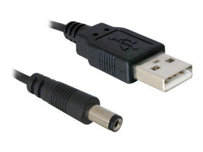 Delock strømkabel - 5,4 mm-DC-jakk til USB - 1 m (82197)