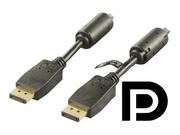 Deltaco DP-1010 - DisplayPort-kabel - DisplayPort (hann) til DisplayPort (hann) - 1 m (DP-1010)