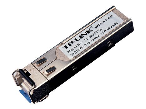 TP-Link TL-SM321B - SFP (mini-GBIC) transceivermodul - GigE - 1000Base-BX - LC/ UPC-enkeltmodus - opp til 10 km - 1310 (TX) / 1550 (RX) nm (TL-SM321B)
