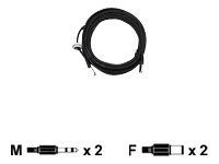 AXIS Audio I/O Cable for AXIS P33 Series - lydforlengelseskabel - 5 m (5502-331)