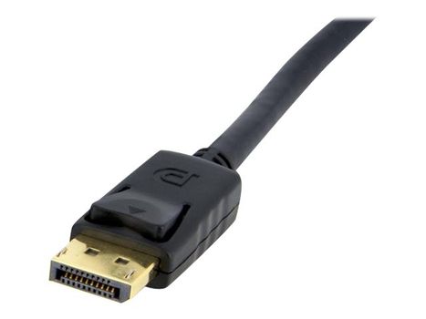 StarTech 3ft DisplayPort Panel Mount Cable - F/M - DisplayPort-kabel - DisplayPort (hann) til DisplayPort (hunn) - 91.4 cm - låst, formstøpt - svart - for P/N: DP2MDPMF6IN (DPPNLFM3)