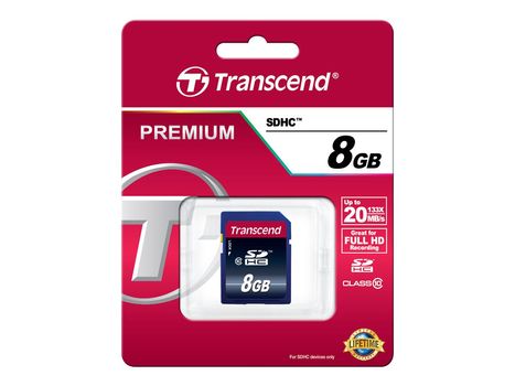 Transcend Ultimate - flashminnekort - 8 GB - SDHC (TS8GSDHC10)