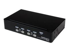 StarTech 4-Port USB KVM Swith with OSD - TAA Compliant - 1U Rack Mountable VGA KVM Switch (SV431DUSBU) - KVM-svitsj - 4 porter