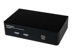 StarTech 2 Port USB HDMI KVM Switch with Audio and USB 2.0 Hub - 1080p (1920 x 1200), Hotkey Support - Dual Port Keyboard Video Monitor Switch (SV231HDMIUA) - KVM / lyd / USB-svitsj - 2 porter