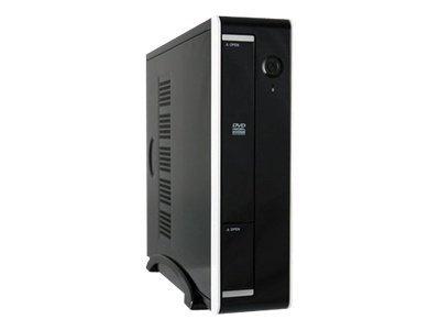 LC POWER LC-1360mi - Desktop - mini-ITX 75 watt - svart, hvit - USB/lyd (LC-1360MI)