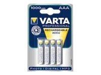 VARTA Professional batteri - 4 x AAA - NiMH