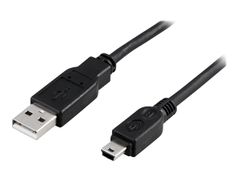 Deltaco USB-26S - USB-kabel - USB til mini-USB type B - 2 m