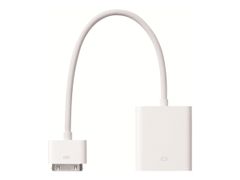 Apple iPad Dock Connector to VGA Adapter - VGA-adapter - Apple Dock (hann) til HD-15 (VGA) (hunn) - 17.78 cm - for iPad (3. generasjon); iPad 1; 2; iPhone 4; iPod touch (4G)