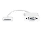 Apple iPad Dock Connector to VGA Adapter - VGA-adapter - Apple Dock (hann) til HD-15 (VGA) (hunn) - 17.78 cm - for iPad (3. generasjon); iPad 1; 2; iPhone 4; iPod touch (4G) (MC552ZM/A)