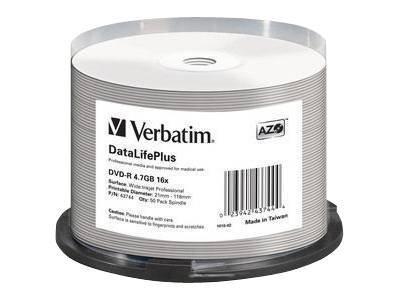 Verbatim DataLifePlus Professional - DVD-R x 50 - 4.7 GB - lagringsmedier (43744)