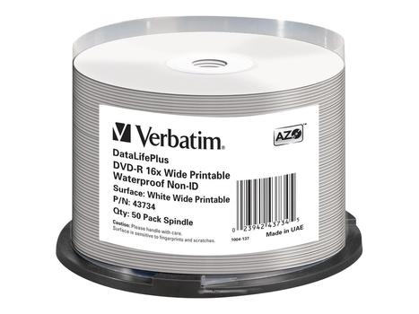 Verbatim DataLifePlus - DVD-R x 50 - 4.7 GB - lagringsmedier (43734)