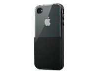 Belkin Shield Eclipse - Eske for mobiltelefon - polykarbonat - Black Pearl - for Apple iPhone 4 (F8Z621cw154)
