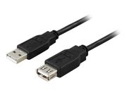 Deltaco USB2-13S - USB-forlengelseskabel - USB til USB - 3 m (USB2-13S)