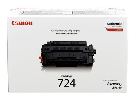 Canon CRG-724 - svart - original - tonerpatron (3481B002)