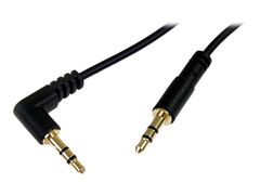 StarTech 6 ft Slim 3.5mm to Right Angle Stereo Audio Cable - M/M (MU6MMSRA) - lydkabel - 1.8 m