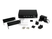 StarTech 4 Port HDMI Video Splitter w/ Audio - Videosplitter - 4 x HDMI + 4 x lyd - stasjonær (ST124HDMI2)