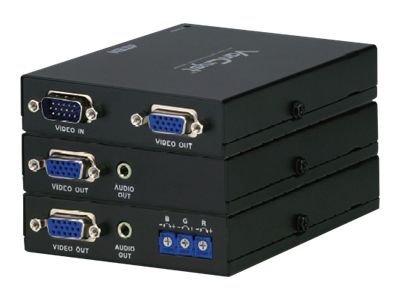ATEN VanCryst VE170Q Cat 5 Audio/ Video Extender Transmitter and Receiver with Deskew Units - Video/ lyd-forlenger - opp til 300 m (VE170Q-AT-G)