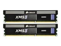 Corsair XMS3 - DDR3 - 4 GB: 2 x 2 GB - DIMM 240-pin - 2000 MHz / PC3-16000 - CL9 - 1.65 V - ikke-bufret - ikke-ECC