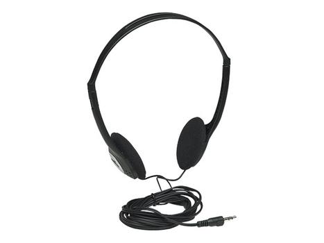 MANHATTAN Stereo Headphones - Hodetelefoner - on-ear - kablet - 3,5 mm jakk - svart (177481)