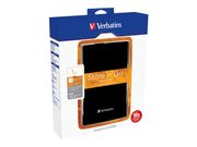 Verbatim Store 'n' Go Portable - Harddisk - 1 TB - ekstern (bærbar) - USB 3.0 - 5400 rpm - svart (53023)