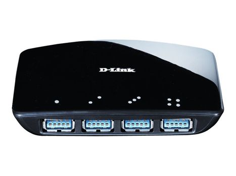 D-LINK DUB 1340 - Hub - 4 x SuperSpeed USB 3.0 - stasjonær - for D-Link DUB-1310 (DUB-1340/E)
