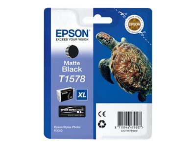 Epson T1578 - matt svart - original - blekkpatron (C13T15784010)