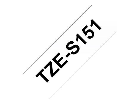 Brother TZe-S151 - laminert teip - 1 kassett(er) - Rull (2,4 cm x 8 m) (TZES151)