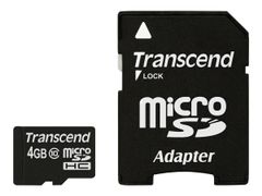 Transcend Premium - flashminnekort - 4 GB - microSDHC