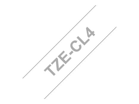 Brother TZe-CL4 - rensebånd - 1 kassett(er) - Rull (1,8 cm x 8 m) (TZECL4)