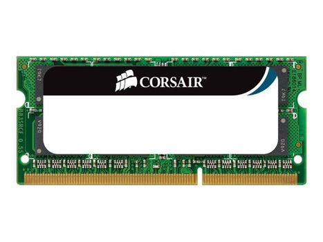Corsair Mac Memory - DDR3 - 8 GB: 2 x 4 GB - SO DIMM 204-pin - 1066 MHz / PC3-8500 - CL7 - 1.5 V - ikke-bufret - ikke-ECC - for Apple iMac; Mac mini; MacBook; MacBook Pro