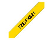 Brother TZe-FX621 - fleksibelt bånd - 1 kassett(er) - Rull (0,9 cm x 8 m) (TZEFX621)