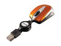 VERBATIM Go Mini Optical Travel Mouse - mus - USB - vulkanoransje