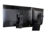Ergotron Tall-User Kit for WorkFit Dual monteringssett - for 2 LCD-skjermer - svart (97-615)