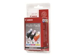 Canon BCI-3E Multipack - 3-pack - gul, cyan, magenta - original - blekkbeholder